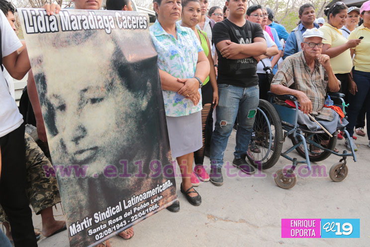 Santa Rosa del Peñón recuerda a la sindicalista Lidia Maradiaga Cáceres a 50 años de su paso a la inmortalidad